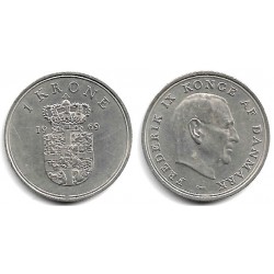 (851.1) Dinamarca. 1969. 1 Krone (MBC)