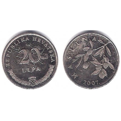 (7) Croacia. 2007. 20 Lipa (EBC+)