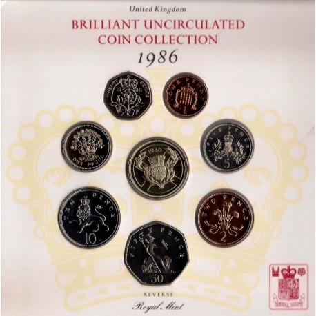 Gran Bretaña. 1986. Cartera Oficial (SC)