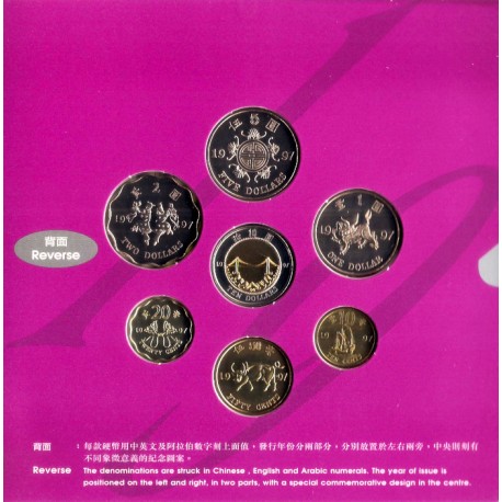 Hong Kong. 1997. Cartera Oficial (SC)