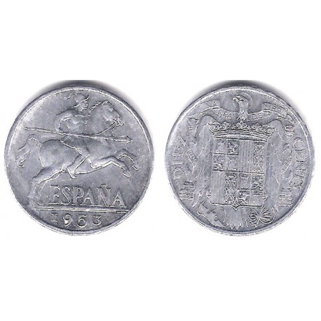 Estado Español. 1953. 10 Céntimos (EBC+)