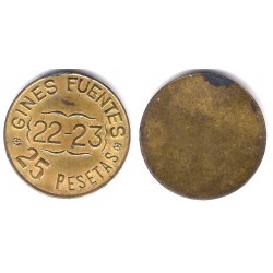 Ginés Fuentes. Borne. 25 Pesetas (EBC)
