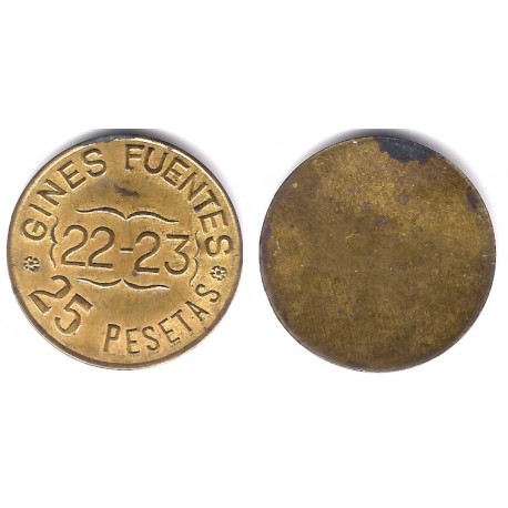 Ginés Fuentes. Borne. 25 Pesetas (EBC)
