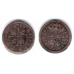 Felipe V. 1719. ½ Real (BC+) (Plata) Ceca de Cuenca JJ