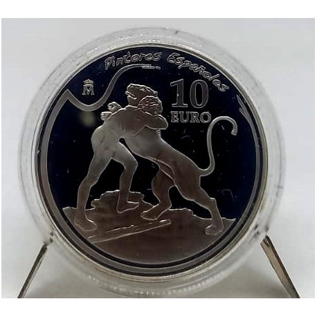 España. 2011. 10 Euro (Proof) (Plata) Pintores Españoles. El Grecio, Murillo, Zurbarán y Ribera
