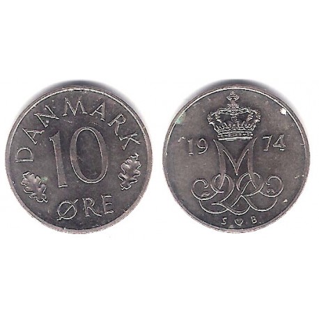 (860.1) Dinamarca. 1974. 10 Ore (EBC)