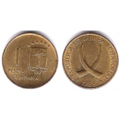 (1) Guinea Ecuatorial. 1969*(19-69). 1 Peseta (MBC+)