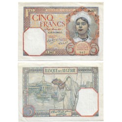 (77b) Algeria. 1941. 5 Francs (EBC+)