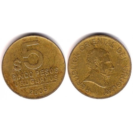 (120.2) Uruguay. 2005. 5 Pesos (MBC)