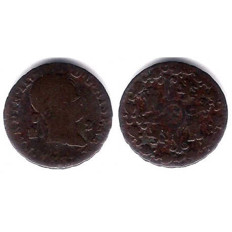 Fernando VII. 1832. 2 Maravedi (BC) Ceca de Segovia