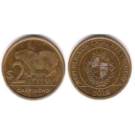 (136) Uruguay. 2019. 2 Pesos (EBC)