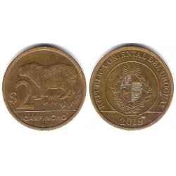 (136) Uruguay. 2019. 2 Pesos (MBC)