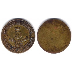 Cooperativa La Constancia. Castellbell i el Vilar. 1927. 5 Céntimos (MBC+)