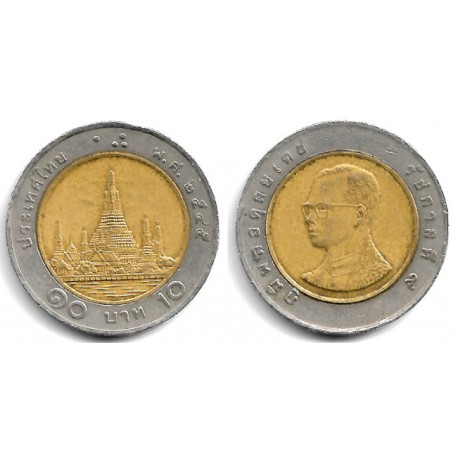 (Y227) Tailandia. 2002(2545). 10 Baht (BC)