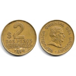 (104.1) Uruguay. 1994. 2 Pesos (MBC-)