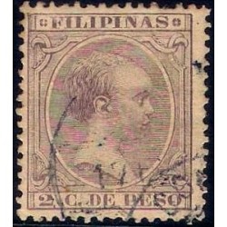 Filipinas Colonial. 1891-1893. 2 Centavos de Peso (Usado)