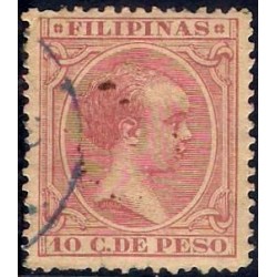 Filipinas Colonial. 1891-1893. 10 Centavos de Peso (Usado)