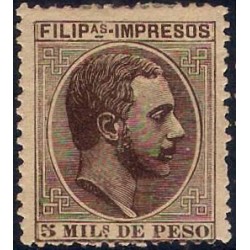 Filipinas Colonial. 1886-1889. 5 Milésimas de Peso (Nuevo, con marca de fijasellos)