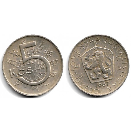 (60) Checoslovaquia. 1967. 5 Koruna (MBC)