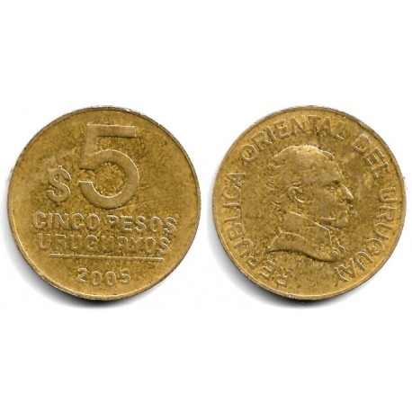 (120.2) Uruguay. 2005. 5 Pesos (MBC)