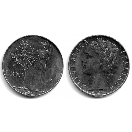 (96.1) Italia. 1975. 100 Lira (MBC)