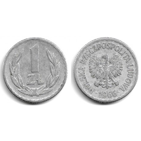 (Y49.1) Polonia. 1966. 1 Zloty (BC)