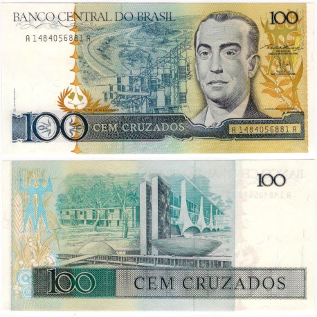 (211b) Brasil. 1986-88. 100 Cruzeiros (SC)