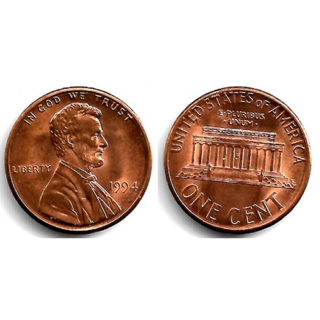 (201b) Estados Unidos de América. 1994. 1 Cent (SC)