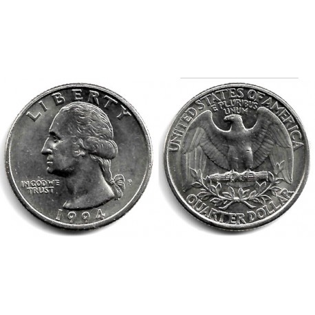 (A164a) Estados Unidos de América. 1994(P). Quarter Dollar (EBC+)