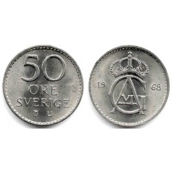 (837) Suecia. 1968. 50 Ore (EBC)