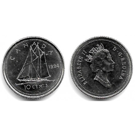 (183) Canadá. 1994. 10 Cents (EBC)