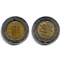 (603) Estados Unidos Mexicanos. 1998. 1 Peso (EBC)