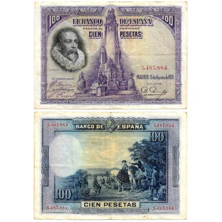 España. 1928. 100 Pesetas (MBC+) Sin Serie
