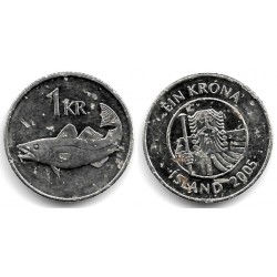 (27a) Islandia. 2005. 1 Krona (BC+)