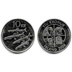(29.1a) Islandia. 2004. 10 Kronur (EBC)