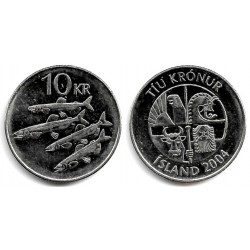 (29.1a) Islandia. 2004. 10 Kronur (EBC)