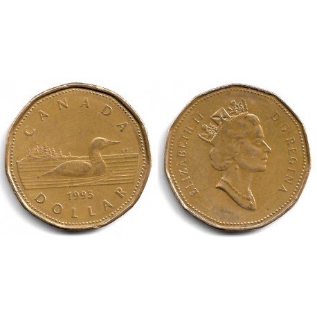 (186) Canadá. 1995. 1 Dollar (MBC)