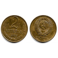 (Y127a) Unión Soviética. 1989. 2 Kopeks (MBC+)
