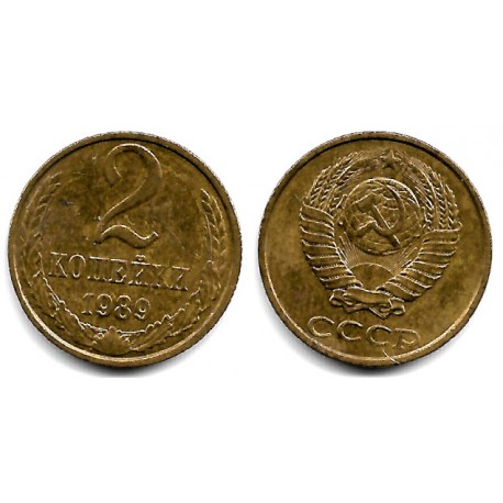 (Y127a) Unión Soviética. 1989. 2 Kopeks (MBC+)