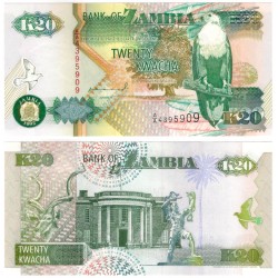 (7) Zambia. 1992. 20 Kwacha (SC)