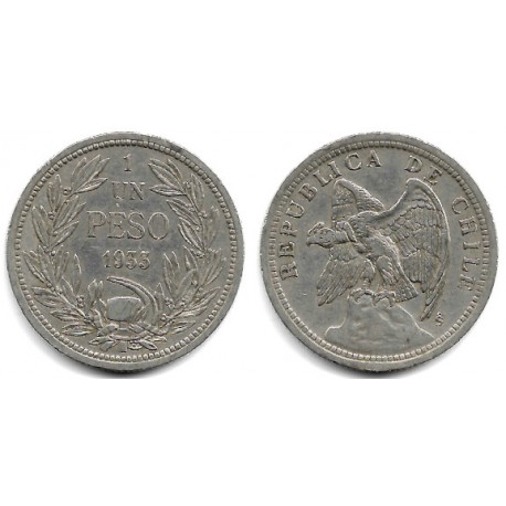 (176.1) Chile. 1933. 1 Peso (EBC)