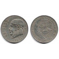 (460) Estados Unidos Mexicanos. 1971. 1 Peso (MBC)