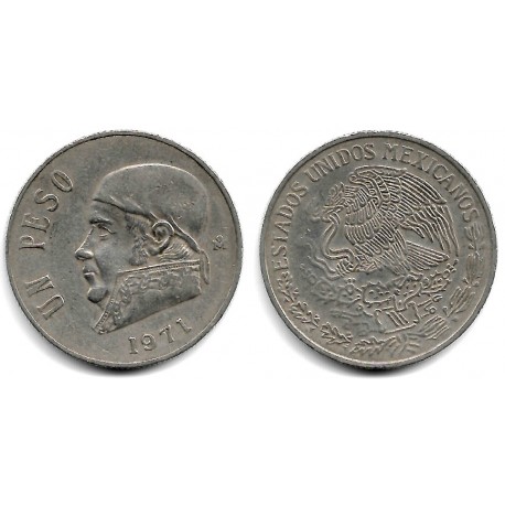 (460) Estados Unidos Mexicanos. 1971. 1 Peso (MBC)