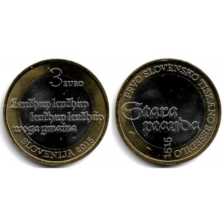 Eslovenia. 2015. 3 Euro (SC-)