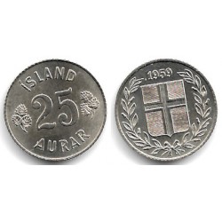 (11) Islandia. 1959. 25 Aurar (SC)