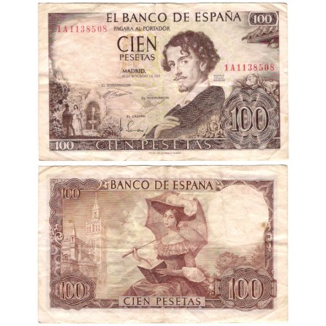 Estado Español. 1965. 100 Pesetas (MBC-) Serie 1A