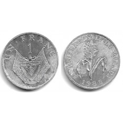 (12) Ruanda. 1985. 1 Franc (SC)