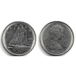 (77.2) Canadá. 1983. 10 Cents (EBC)