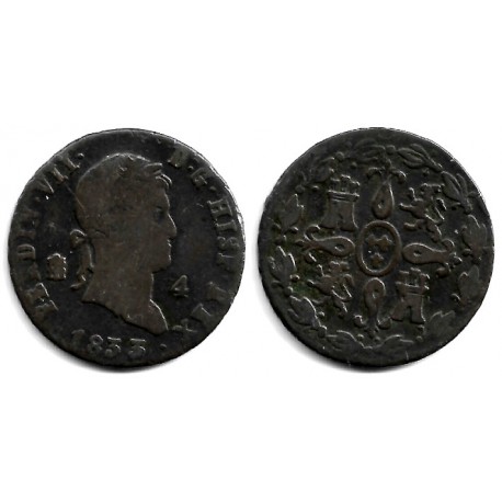Fernando VII. 1833. 4 Maravedí (BC) Ceca de Segovia