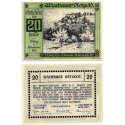 Wachauer (Baja Austria). 1920. 20 Heller (SC)